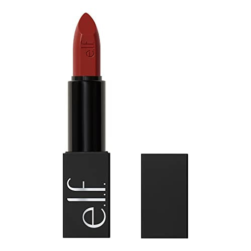 e.l.f. O Face Satin Lipstick, Richly Pigmented, Nourishing & Long-Lasting Creamy Lipstick, Infused With Jojoba, Vegan & Cruelty-Free, Do Not Disturb Beauty & Personal Care e.l.f.