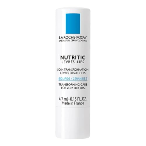 La Roche-Posay Nutritic Lip Balm for Very Dry Lips, Soothes and Repairs Chapped Lips with Shea Butter and Ceramides, 0.15 Fl Oz (Pack of 1) Beauty and Personal Care La Roche-Posay