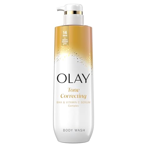 Olay Body Wash for Women, Tone Brightening Exfoliation, Vitamin C Serum Complex, Renew Moisture, Free of Parabens & Phthalates, Vitamin B3 Lameller Beauty & Personal Care Olay