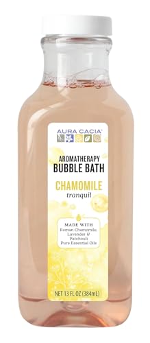 Aura Cacia Chamomile Bubble Bath, Aromatherapy Foaming Bath with Roman Chamomile, Lavender, Geranium | 13 Fl Oz (Pack of 3) Beauty & Personal Care Aura Cacia