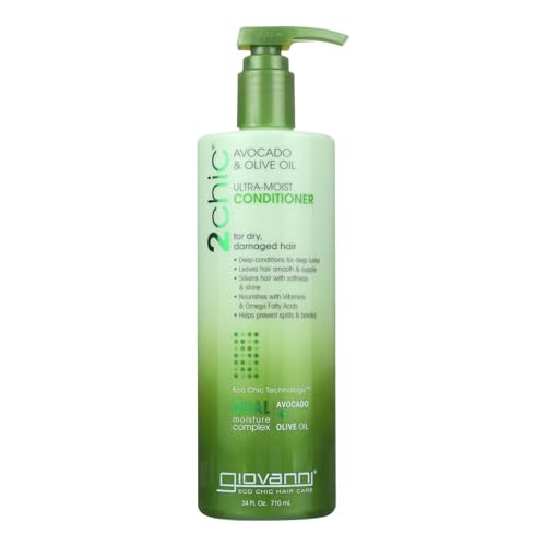GIOVANNI 2chic Ultra-Moist Conditioner - Avocado & Olive Oil, Creamy Hydration Formula, Enriched with Aloe Vera, Shea Butter, Botanical Extracts, No Beauty & Personal Care GIOVANNI