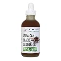 STAR CARE Extra Strength Jamaican Black Castor Oil (with Peppermint Oil) for Hair Growth (4oz) - 100% Virgin JBCO Infused with Biotin & Niacin - Scalp Beauty & Personal Care STAR CARE