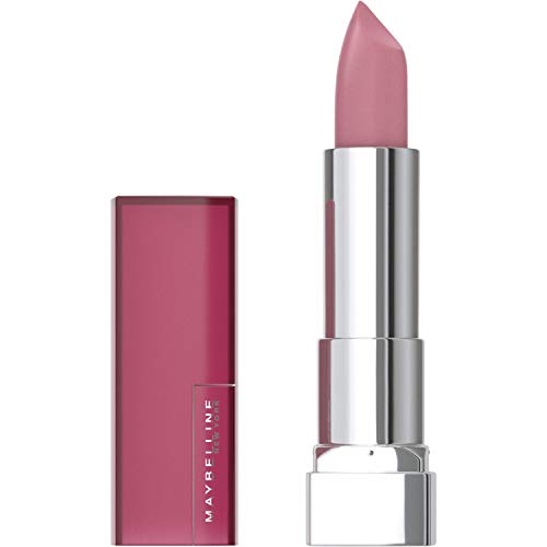 Maybelline Color Sensational Lipstick, Lip Makeup, Matte Finish, Hydrating Lipstick, Nude, Pink, Red, Plum Lip Color, Blushing Pout, 0.15 oz; Beauty & Personal Care MAYBELLINE