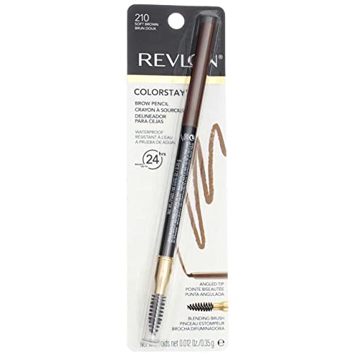 Revlon Colorstay Brow Pencil, 210 Soft Brown (Pack of 2) Beauty & Personal Care REVLON