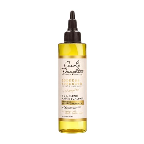 Carol's Daughter Goddess Strength 7 Oil Blend Scalp and Hair Oil for Waves, Coils and Curls, Hair Treatment with Castor Oil, 4.2 Fl Oz Beauty and Personal Care Carol's Daughter Default Title