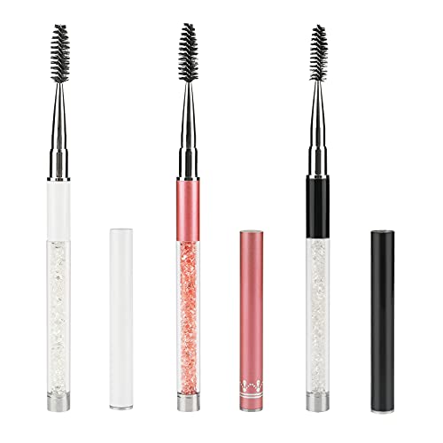 G2PLUS 3PCS Eyelash Brushes with Cap, Eye brow Brush, Eyelash Mascara Brushes Wands Applicator Makeup Tools for Travel Beauty & Personal Care G2PLUS