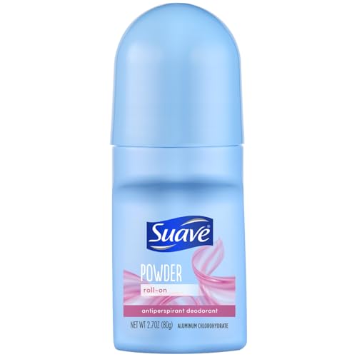 Suave Roll-On Deodorant for Women, Powder Fresh Scent - Antiperspirant Deodorant with 24H Sweat & Odor Protection, 2.7 Oz Beauty & Personal Care Suave