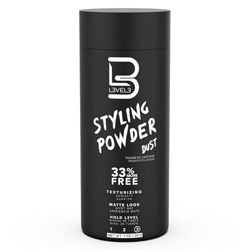 L3 Level 3 Styling Powder - Natural Look Mens Powder - Easy to Apply with No Oil or Greasy Residue (Small - 30 Grams) Beauty & Personal Care L3