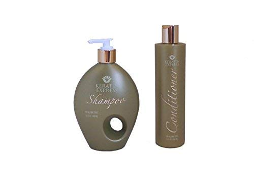 Keratin Express Shampoo & Conditioner Set (2 x 10 fl oz) Sulfate Free Gentle on Color Treated for fine to normal hair Beauty & Personal Care Keratin Express