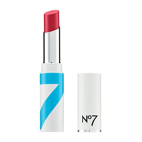 No7 HydraLuminous Lip Balm - Raspberry - Tinted Lip Balm with Hydrating Hyaluronic Acid - Lip Moisturizer with Sheer Color for Subtle Shine & Balmy Beauty and Personal Care No7