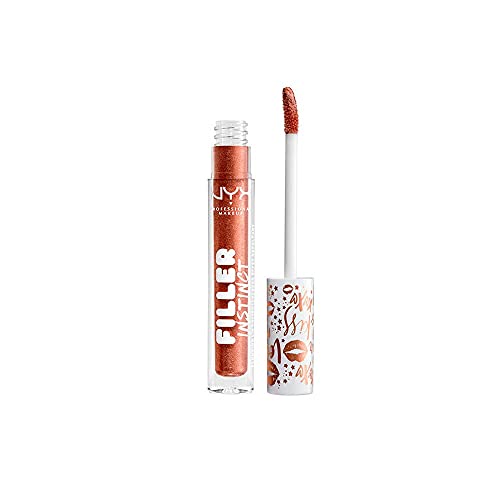 NYX PROFESSIONAL MAKEUP Filler Instinct Plumping Lip Polish, Lip Plumper Gloss - Cheap Fills (Bronze Gold) Beauty & Personal Care NYX PROFESSIONAL MAKEUP