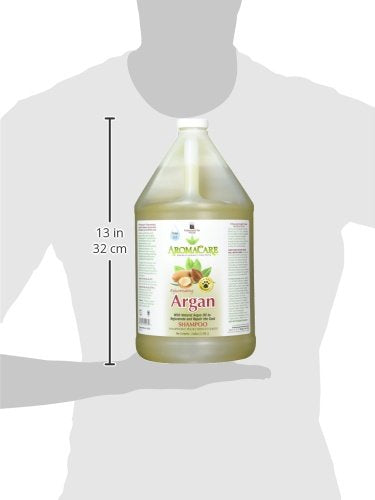 PPP AromaCare Rejuvenating Argan Shampoo for Dogs - Repairs Dry and Brittle Coats - Leaves Fur Silky & Shiny - 1 Gallon