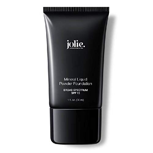 Jolie Liquid Powder Mineral Foundation, Super Silky Hydrating Oil-Free, Sunscreen & Primer-Vitamins A, C&E, For All Skin Types(Nude Beige) Beauty & Personal Care JOLIE. IMPECCABLE ME