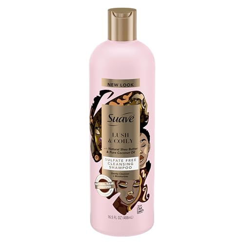 Suave Professionals Natural Shea Butter & Pure Coconut Oil Sulfate-Free Cleansing Shampoo,16.5 Fluid Ounces Beauty & Personal Care Suave