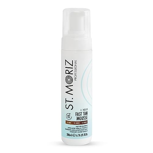 St Moriz Professional 1 Hour Fast Self Tanner Mousse, Light to Dark - Instant, Express Self Tanner Foam for a Golden, Natural Looking Fake Tan Beauty and Personal Care ST. MORIZ Default Title