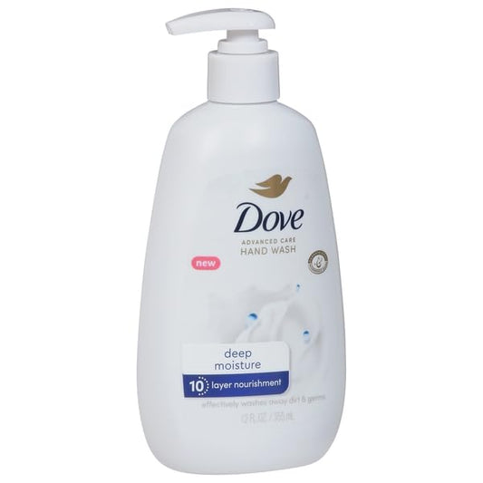 Dove Advanced Care Deep Moisture Hand Wash for Soft, Smooth Skin, More Moisturizers than the Leading Ordinary Hand Soap, 12 oz Beauty & Personal Care Dove