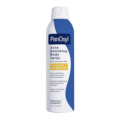 PanOxyl Acne Banishing Body Spray with 2% Salicylic Acid, Pimple Treatment Spray to Clear Stubborn Breakouts, 360-Degree Spray Nozzle Beauty and Personal Care PanOxyl Default Title