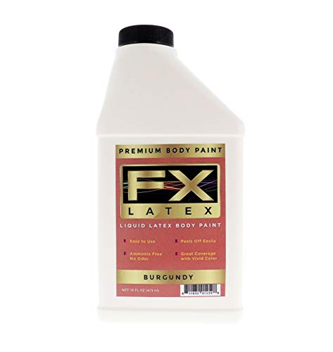 Liquid Latex Fashions- Ammonia Free Natural Face paint for Kids and Adults, Ideal for Art, Parties, School Plays, Cosplays and Concerts, Burgundy- 16 Beauty & Personal Care Liquid Latex Fashions