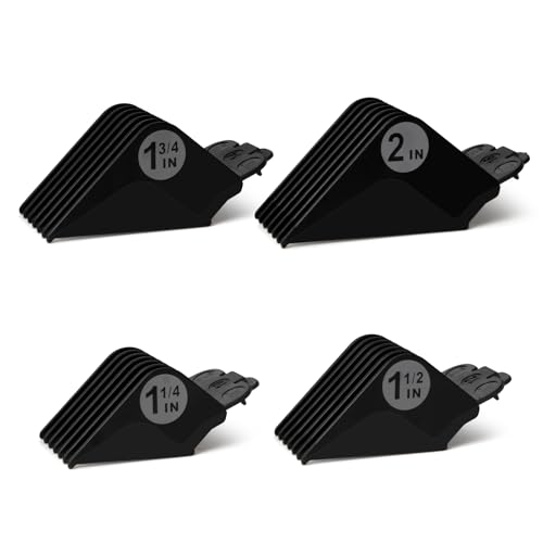 Clipper Guards Set 16 14 12 10 Compatible with Most Wahl Clippers, Clipper Guides Replacement - 1.25" to 2", 4 Piece Set, Black Color Beauty and Personal Care LAVEST Default Title