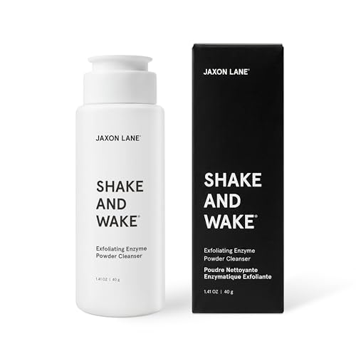 JAXON LANE Shake and Wake Korean Enzyme Powder Face Wash - Water Activated Exfoliating Cleanser with Pineapple Papaya Enzymes, Vitamin C E AHA, Powder Beauty & Personal Care JAXON LANE