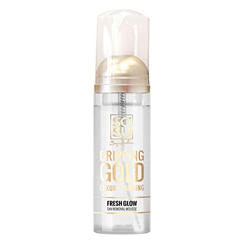 SOSU Dripping Gold Tan Removal Mousse 5 Oz! Enriched With Witamins A And E! Easy-To-Use Formula Gently & Effortlessly Tanning Remover! Vegan, Cruelty Beauty & Personal Care SOSU