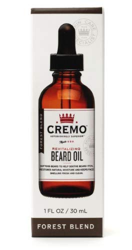 Cremo Revitalizing Beard Oil, Cedar Forest, 1 fl oz, 6-Pack Beauty and Personal Care Cremo