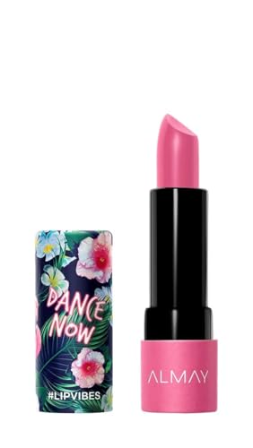 Almay Lip Vibes Lipstick with Vitamin E Oil & Shea Butter, Matte Cream Finish, Hypoallergenic, Dance Now, 0.14 Oz Beauty & Personal Care Almay