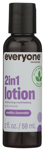 Everyone 2-in-1 Lotion for Hands/Body Travel Size: Vanilla and Lavender, 2 Ounce made with Essential Oils for Men and Women Beauty & Personal Care everyone for every body