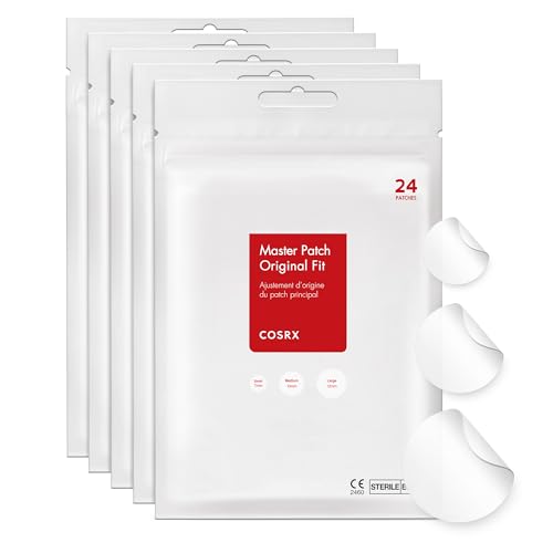 COSRX Acne Pimple Patch Absorbing Hydrocolloid Original 3 Size Patches for Zits Cover, Spot Stickers for Face and Body, Stocking Stuffers, Holiday Beauty & Personal Care COSRX