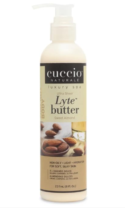 Cuccio Naturale Sweet Almond Lyte Body Butter 237ml (8oz) Beauty & Personal Care Cuccio