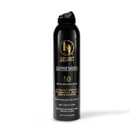 Black Girl Sunscreen Active Sport Sunscreen Spray for Face & Body- SPF 50, Sunblock for Travel & Beach, Water Resistant for 80 minutes, Ultra Sheer Beauty & Personal Care BLACK GIRL SUNSCREEN