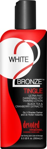 Devoted Creations White 2 Bronze, Tingle, Ultra Fast, Darkening Lotion 8.5 oz. Beauty & Personal Care Devoted Creations