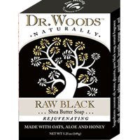 Dr Woods Bar Soap Raw Blk Size 5.25z Dr Woods Bar Soap Raw Blk 5.25z Beauty & Personal Care Dr. Woods