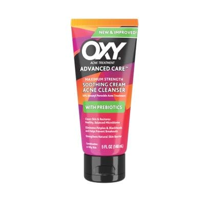 Oxy Advance Care Soothing Cream Acne Cleanser with Prebiotics - 5 fl oz Beauty & Personal Care Oxy