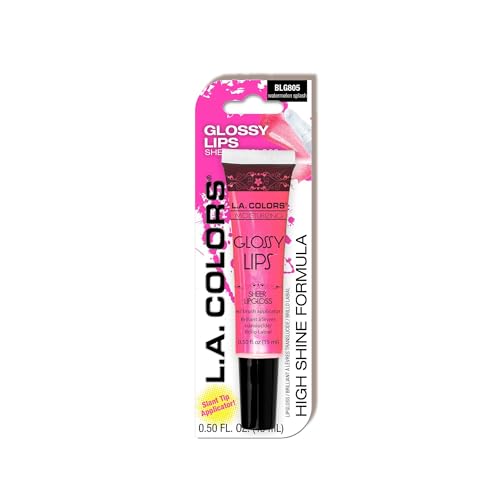 L.A. COLORS Glossy Lips Sheer Lipgloss (carded), BLG805 Watermelon Splash CBLG805 Beauty & Personal Care L.A. COLORS