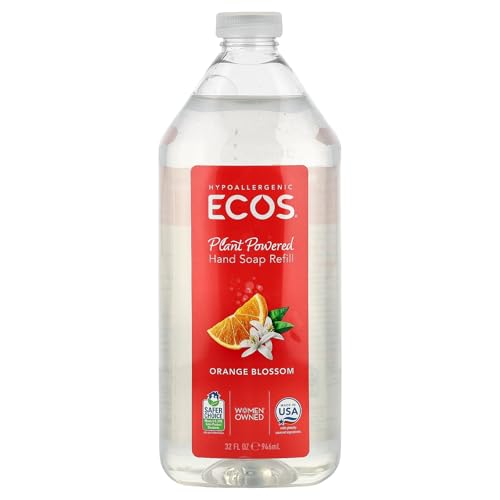 Earth Friendly Products Ecos Plant Powered Hand Soap Refill, Orange Blossom, 32 fl oz (946 ml) Beauty & Personal Care Earth Friendly Products