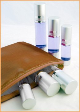 5pc Travel Kit - Compact, Leak Proof, Travel Size, Refillable Airless Bottles for your Portable Skincare Routine (Bronze) Beauty & Personal Care BottleWise