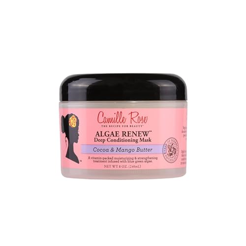 Camille Rose Algae Renew Deep Conditioning Hair Mask with Peppermint, Blue Green Algae & Mango Butter, to Strengthen and Moisturize, for All Hair Beauty & Personal Care Camille Rose