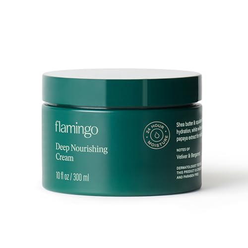 Flamingo Deep Nourishing Cream for Women - 24 Hour Moisturizing Body Cream for Dry Skin - 10 fl oz Beauty & Personal Care Flamingo
