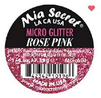 Mia Secret Professional Nail System Micro Glitter - .25 oz (Rose Pink) Beauty & Personal Care Mia Secret