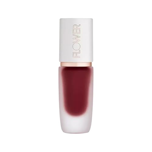 FLOWER BEAUTY By Drew Barrymore Perfect Pout Lip Color - Soft Matte Finish - Liquid Lipstick - Comfortable + Lightweight Feel (Garnet) Beauty & Personal Care FLOWER