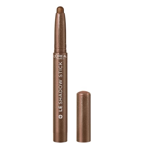 L'Oreal Paris Makeup Le Shadow Stick Eyeshadow, Blendable, Smudge-Resistant, Cream Eyeshadow, Brown Abyss, 0.05 Oz