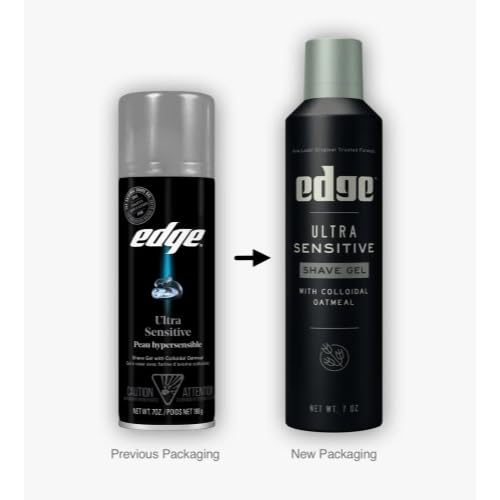 Edge Shave Gel, Fragrance Free, Ultra Sensitive 7 oz (Pack of 8) Beauty & Personal Care Edge