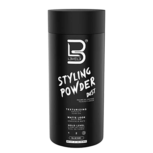 L3 Level 3 Styling Powder - Natural Look Mens Powder - Easy to Apply with No Oil or Greasy Residue (Large - 60 Grams) Beauty & Personal Care L3