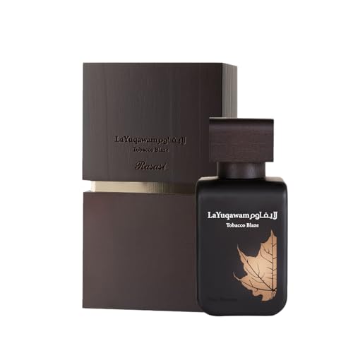 Rasasi La Yuqawam Tobacco Blaze Eau de Parfum for Men | 75ml EDP | Irresistible Pour Homme Spray | Masculine Oudh Woody Patchouli Leather | Signature Beauty & Personal Care RASASI