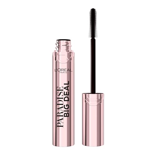 L'Oreal Paris Paradise Big Deal Mascara, Volumizing and Lengthening Formula, Buildable, Clump Resistant, Washable Blackest Black Mascara, 0.33 Fl Oz Beauty and Personal Care L'Oreal Paris Default Title