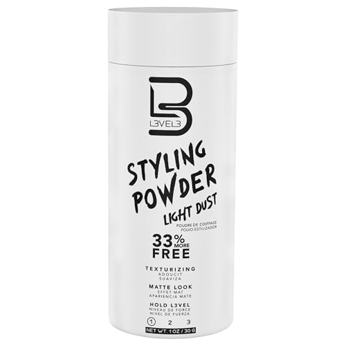 L3 - Level 3 Light Hold Styling Powder - Natural Matte Hairstyle - Texturizing and Volumizing - Casual and Messy Hairstyles (2 Pack) Beauty & Personal Care L3