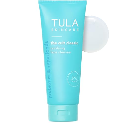 TULA Skin Care Cult Classic Purifying Face Cleanser - Supersize, Gentle and Effective Face Wash, Makeup Remover, Nourishing and Hydrating, 6.7 oz. Beauty & Personal Care TULA