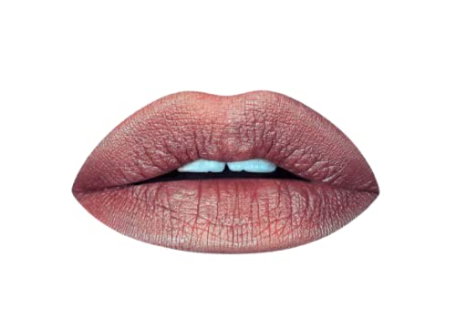 Aromi Tan Metallic Liquid Lipstick | Sepia Bronze Lip Color with Shimmery Finish, Vegan, Cruelty-free, Long-Lasting, Smudge-Proof, Handmade (Peachy Beauty & Personal Care Aromi