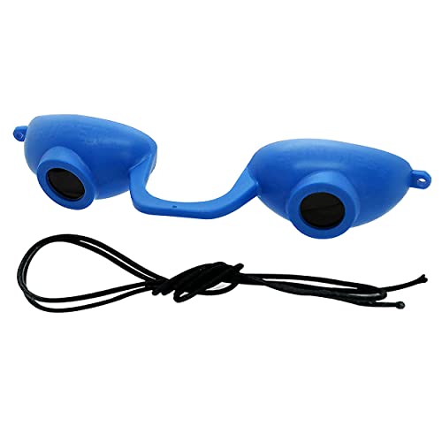 Super Sunnies Evo Flexible UV Eye Protection FDA Compliant, Tanning Bed Goggles, Red Light Therapy Glasses - Blue Beauty & Personal Care Super Sunnies